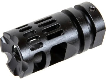 5KU Ocelový kompenzátor G556 - černý, 14mm levotočivý, 5KU 01