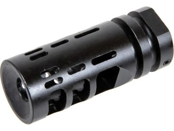 5KU Ocelový kompenzátor G762 - černý, 14mm levotočivý, 5KU 01