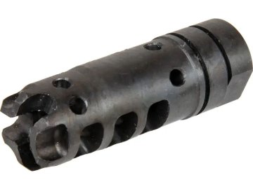 5KU Ocelový kompenzátor DGN556B - černý, 14mm levotočivý, 5KU 01