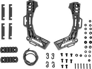 FMA Sada kolejnic a přílušenství 3.0 pro taktické helmy - černý, FMA, TB1392 01