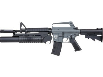 EIC Airsoftová zbraň EC-644 Kestrel™ ETU s granátometem - šedá, celokov, E&C 01