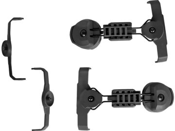Tac Sada adaptérů pro sluchátka typu MSA na lišty typu ARC - černé, Tac-Sky 01