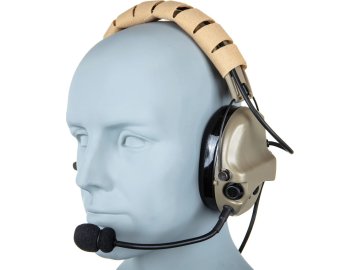 Tac Taktická sluchátka / headset WYS0142A silikon - FDE, Tac-Sky 01