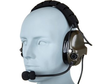 Tac Taktická sluchátka / headset WYS0142A silikon - Foliage Green, Tac-Sky 01