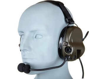 Tac Taktická sluchátka / headset WYH302 - Foliage Green, Tac-Sky 01