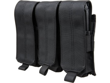 SPE Trojitá uzavíratelná MOLLE sumka pro zásobníky M4 - černá, Specna Arms 01