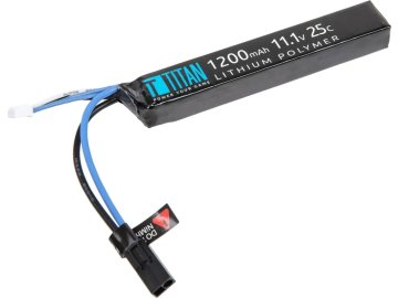 TTN Li-Pol akumulátor Titan 11,1V 1200mAh 25C - Stick (buffer), Tamiya 01
