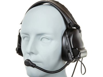 WSP Aktivní chránič sluchu / headset HD-14 - černý Wosport 01