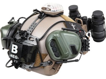 WSP Kapsa na helmu pro NVG napájení se suchým zipem - MC Black, Wosport 01