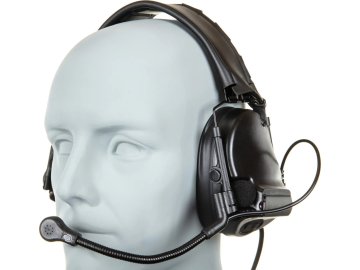 WSP Taktický headset C5 HD-14-A - černý, Wosport 01