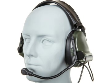 WSP Taktický headset C5 HD-14-A - olivový OD, Wosport 01