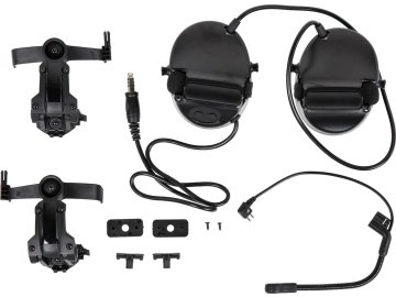 WSP Taktický headset C5 HD-24-A - černý, Wosport 01
