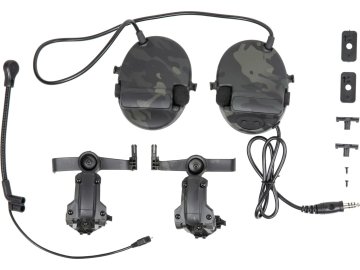 WSP Taktický headset C5 HD-24-A - MC Black, Wosport 01