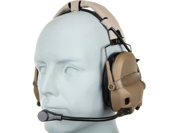 WSP Taktický headset HD-17-A Gen 6 - pískový TAN, Wosport 01