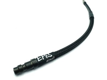 EPE IGL Hadice HPA - QD samec + 1/8NPT - 25cm s opletem - černá, EPeS Airsoft 01