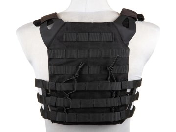EME Vesta s imitací plátů a trojitou sumkou M4 Jumper Plate Carrier - černá, Emerson Gear 01