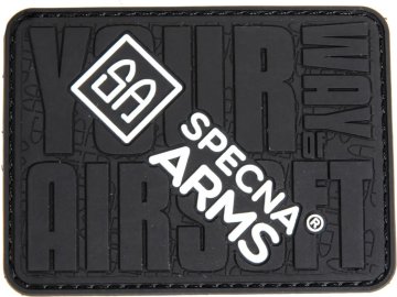 SPE 3D nášivka Your way of Airsoft - černá, Specna Arms 01