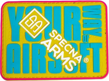 SPE 3D nášivka Your way of Airsoft - duhová, Specna Arms 01