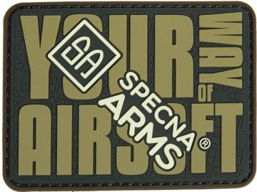 SPE 3D nášivka Your way of Airsoft - zelená, Specna Arms 01