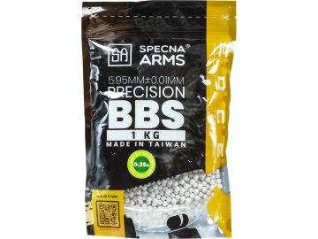 SPE Airsoftové kuličky Specna Arms EDGE ULTRA™ BIO 0,36g, 1kg - bílé 01
