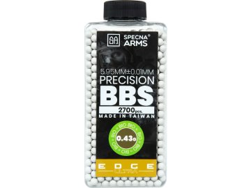 SPE Airsoftové kuličky Specna Arms EDGE ULTRA™ BIO 0,43g, 2700bb, láhev - bílé 01
