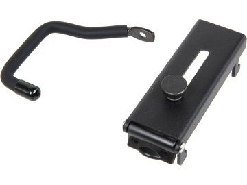 SPE Háček s držákem zbraně / příslušenství na stěnu - černý, Specna Arms 01