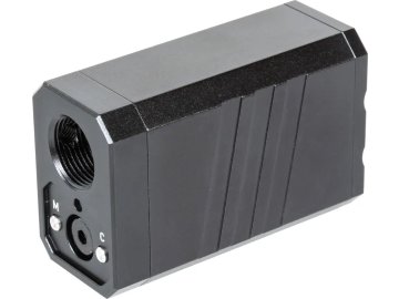 ESH Nasvětlovací tlumič Flare Cube BT + měřič rychlosti střel (chrono) - černý, E-Shooter 01