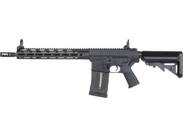 AIK Airsoftová puška SR25 (P) E2 M-LOK-3 s výsuvnou pažbou - černá, ABS, A&K 01