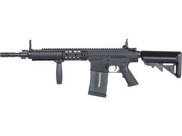 AIK Airsoftová puška SR25K-P-N s výsuvnou pažbou- černá, ABS, A&K 01