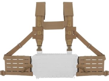 WSP Sada ARC pro sestavení Chest rigu pro Buckle up panel s klipy QD - Coyote Brown, Wosport 01