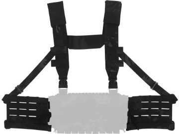 WSP Sada ARC pro sestavení Chest rigu pro Buckle up panel s klipy QD - Multicam Black, Wosport 01