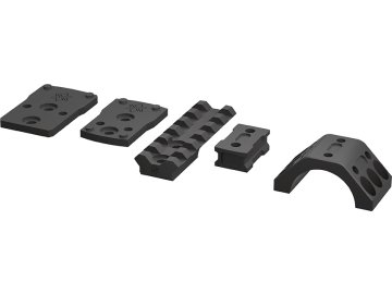 Vector Optics Adaptér pro kolimátor na 30mm montážní kroužky X-ACCU se 6 šrouby - černý, Vector Optics 01