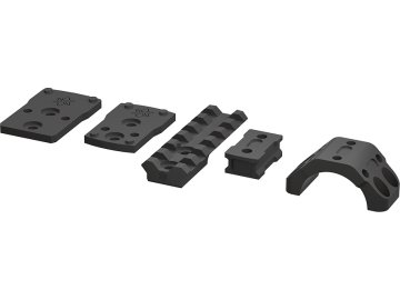 Vector Optics Adaptér pro kolimátor na 30mm montážní kroužky X-ACCU se 4 šrouby - černý, Vector Optics 01