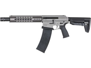 DBY Airsoftová brokovnice Genesis Arms ETU Gen-12 - šedá, celokov, Double Bell 01