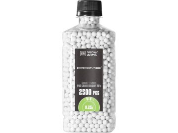 SPE Airsoftové kuličky Specna Arms PRIME™ BIO 0,25g, 2500bb, láhev - bílé 01