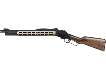 JGG Airsoftová brokovnice Lever Action AT8703 - Flat Dark Earth, celokov, dřevo, Golden Eagle 01