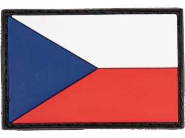 Plastové 3d patche 3D nášivka vlajka AČR 75 x 50 mm - velká, barevná, A.C.M. 01