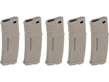 acr Set nastavitelných zásobníků Mid-Cap EMM pro M4 - 5ks, Flat Dark Earth, plastový, 130/30bb, Arcturus 01