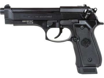 ICS Airsoftová pistole BLE BM9 - černá, celokov, GBB, CO2, ICS 01