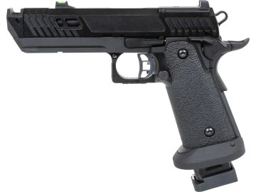 SRC Airsoftová pistole Sahara Viper - černá, kovový závěr, přepravní pouzdro, GBB, CO2, SRC 01