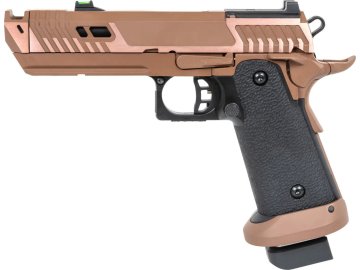 SRC Airsoftová pistole Sahara Viper - Flat Dark Earth, kovový závěr, přepravní pouzdro, GBB, SRC 01