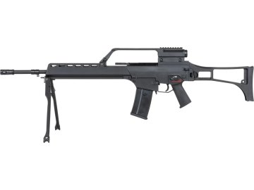 SRC Airsoftová zbraň SR36E GB-301 s optikou a dvojnožkou - černá, Dual Power, GBBR, SRC 01