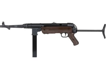 CYB Airsoftový samopal MP40 - černá, celokov, GBBR, 2x CO2, CyberGun 01