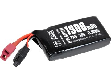 SPE Li-Pol akumulátor Specna Arms x Gens Ace 7,4V 1500mAh 35C - PEQ, Dean-T, G-Tech 01