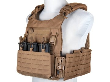 SPE Taktická vesta / nosič plátů QR - písková TAN, Specna Arms 01