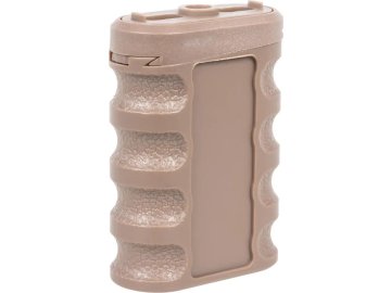 JJA Vertikální nylonová rukojeť / grip Angled na KeyMod/M-LOK - písková TAN, JJ Airsoft, JA-1394 01