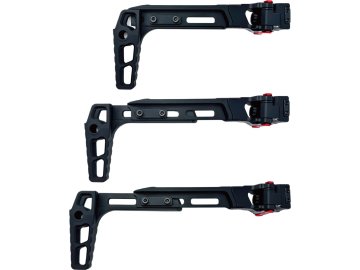 CTM TAC Taktická CNC nastavitelná RIS pažba TwinFold Stock - černá, CTM TAC 01