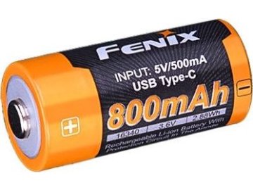 Fenix Li-ion dobíjecí USB-C baterie Fenix 3,6V RCR123A - 800 mAh, Fenix 01