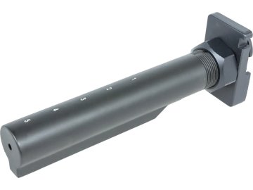 ARE Tubus pažby s adaptérem pro kulomety LMG - černý, Ares/Amoeba 01