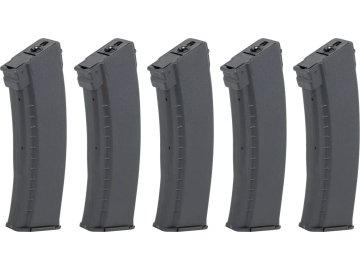 acr Set zásobníků Hi-Cap EMM AK74 pro AK - 5ks, černé, točné, bakelitové, 550bb, Arcturus 01